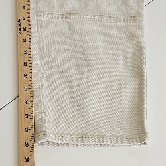 Wilfred Pants Womens 14 Beige Twill Straight Cargo Pockets Streetwear Preppy - Picture 6 of 16